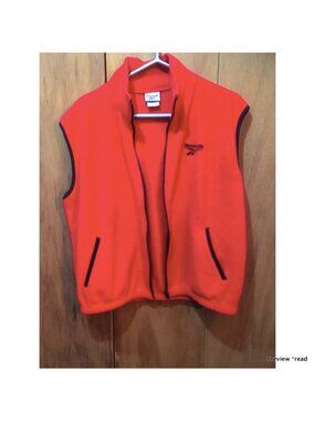 Reebok Bright Orange Fleece Vest